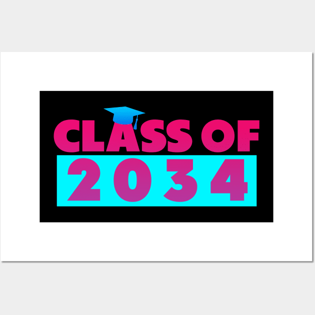 class of 2034 Red Blue Wall Art by Dolta